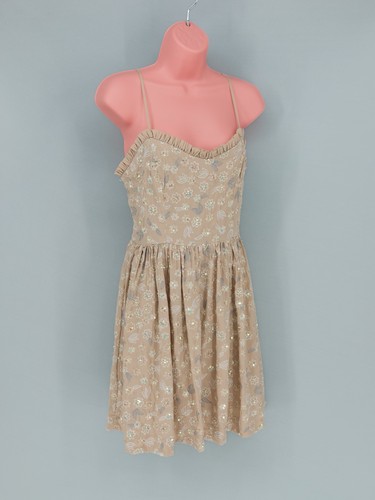 Needle thread beige floral - &,