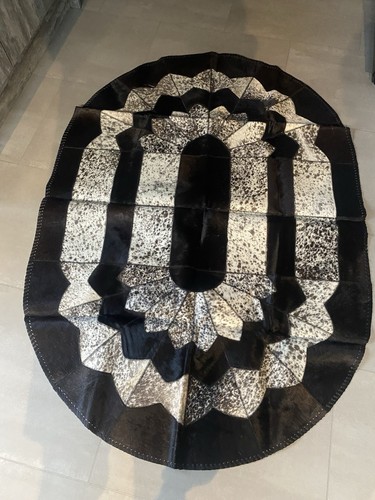 Handmade cowhide rug 100 - handmade, 100%