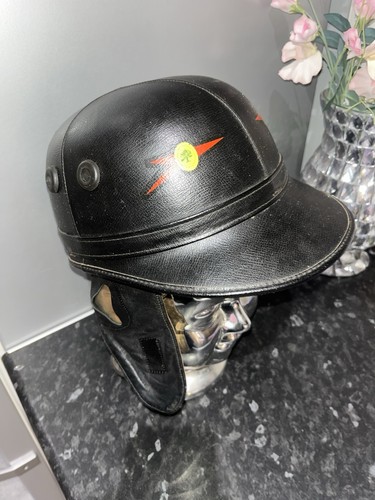 Vintage everoak leather helmet - vintage,