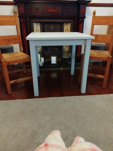 Wooden ikea table painted - table, in