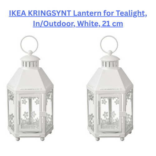 Ikea tealight lantern white - 2x,