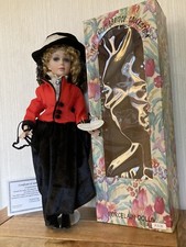 Vintage Knightsbridge Collection Porcelain Doll Julie 18" Horse Rider with box