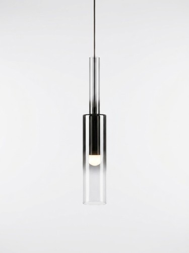 Modern smoked glass cylinder - modern,