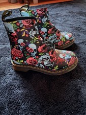  Dr Martens 1460 Pascal Rose Floral/Skull Fantasy Size UK5 