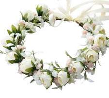 Rose flower headband women - headband,