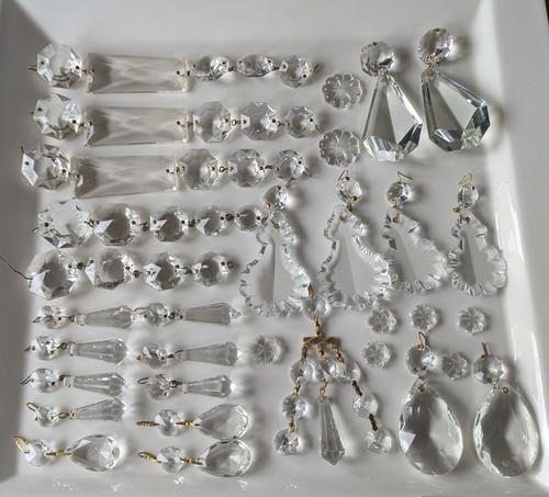 Large lot vintage chandelier - large,