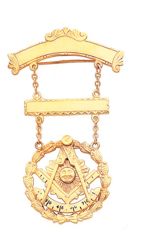 Masonic past master jewel - master, new