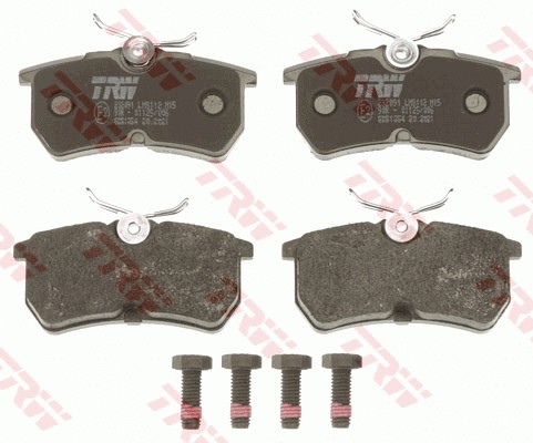Rear brake pad set - brake,