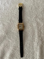 J.W. BENSON 9ct Gold Vintage 1930s? Tank Watch Working