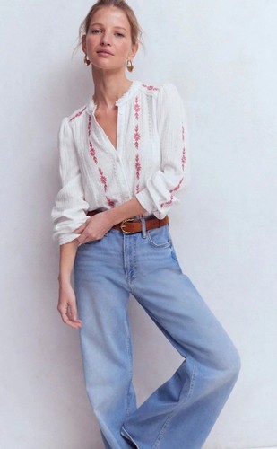 Boden rhea trim white cherry - boden,