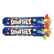 Smarties Milk Chocolate 2 X 120g Giant Tubes Christmas Long Expiry
