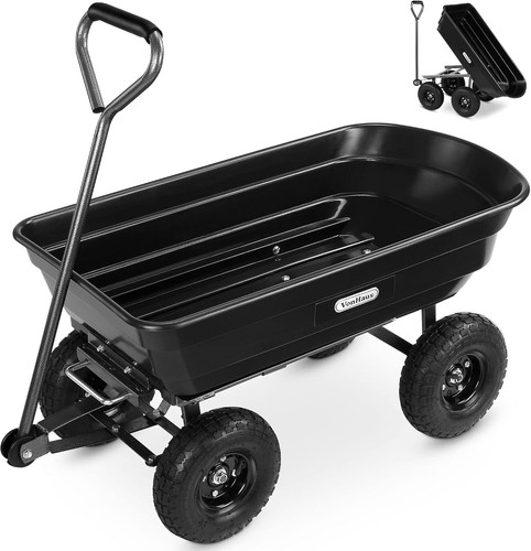 Vonhaus garden dump cart - cart, –
