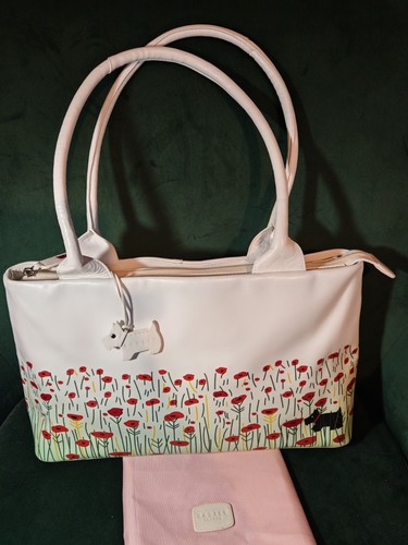 Radley white leather poppy - radley,