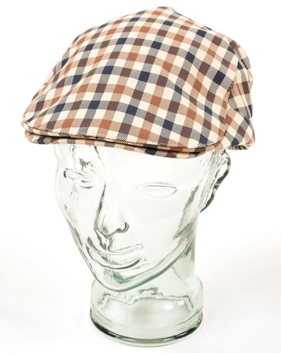 Aquascutum iconic flat cap - flat,