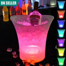 1/5/10Pcs 5L LED Ice Bucket Color Changing Champagne Wine Drinks Cooler Glowing