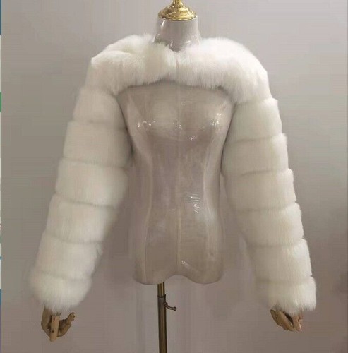 Women faux fur crop - fur, shrug