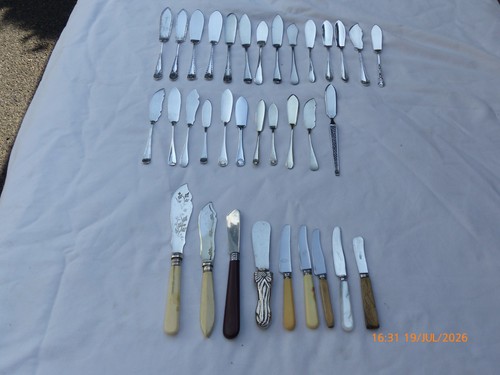 Vintage silver plate - silver, butter