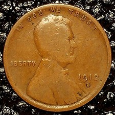 1912-D Lincoln Cent ~ GOOD