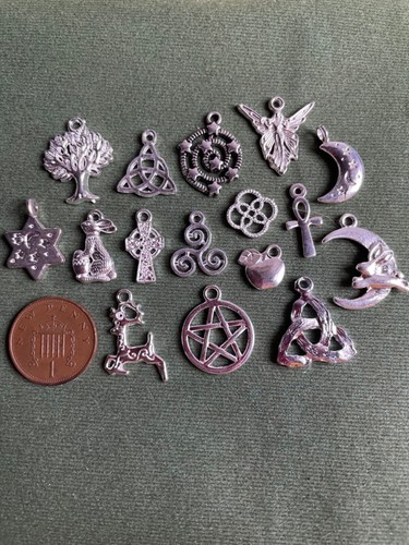 Mixed wicca charms bright - wicca,