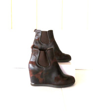 Donald J Pliner Dillon $250 Ankle Booties Expresso Vintage  Womens Sz 8.5 Brown