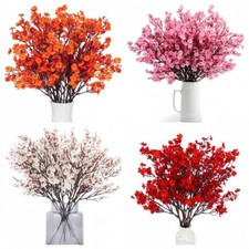 12Pcs Artificial Silk Flowers Fake Gypsophila Home Table Bouquet Wedding Decor