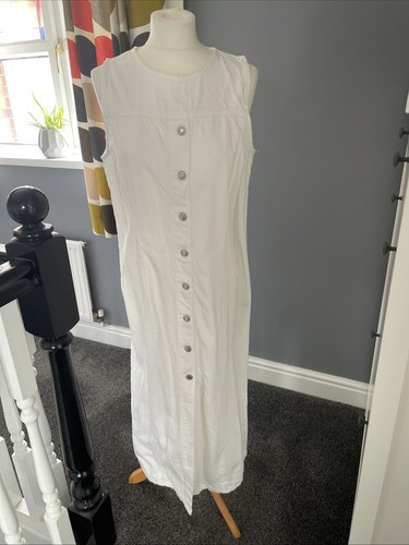 Zara white denim sleeveless - zara,