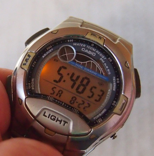 Vintage casio dual time tide - casio,