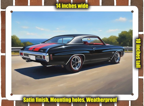 Metal sign 1970 chevrolet - sign,