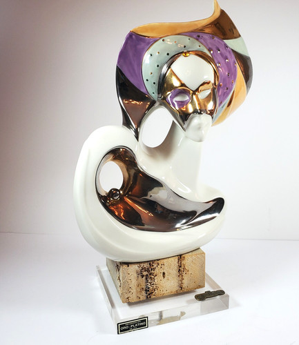 Vtg galos porcelain art - vtg, masked