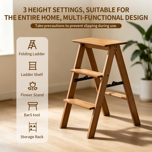 Foldable library ladder - library,