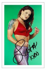 LITA Signed Autograph 6X4 PHOTO Fan Gift Signature Print WWE WRESTLING DIVA