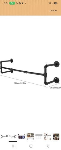 Industrial pipe clothing rack - pipe,