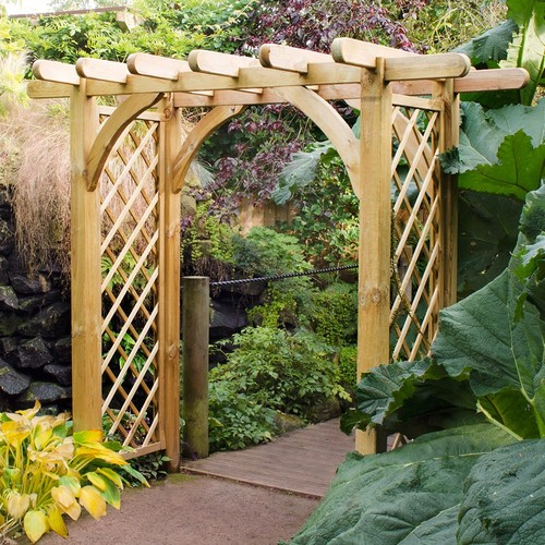 Large wide garden - garden, pergola
