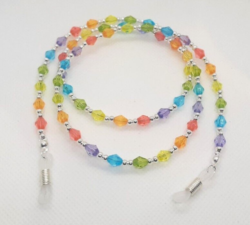 Rainbow bicone beaded - bicone,