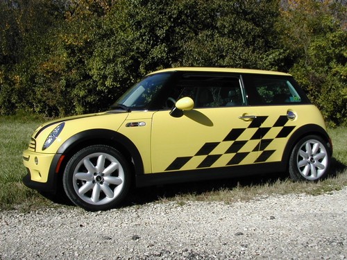 Mini cooper racing check side - cooper,