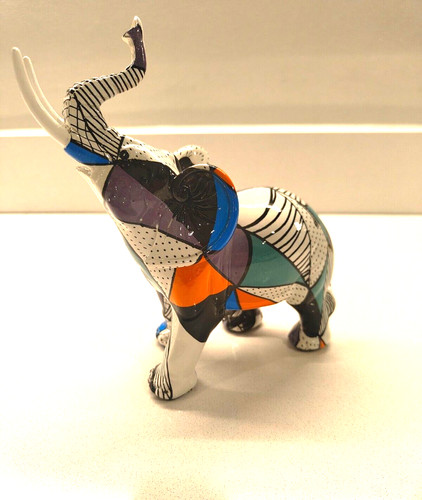 Elephant sculpture resin - sculpture,