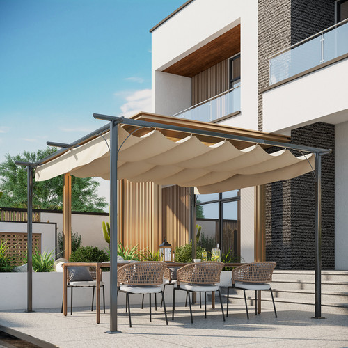 Steel pergola with - steel,