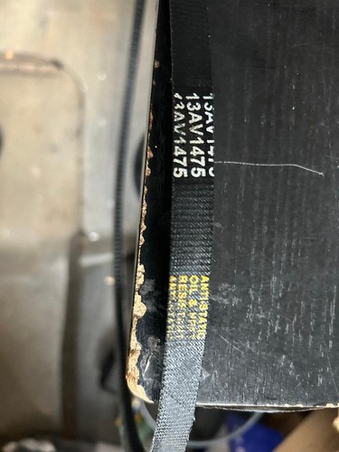 Pair fan belts fit - fan, old