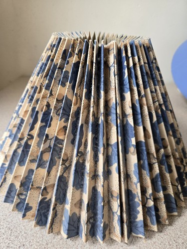Vintage blue floral pleated - vintage,