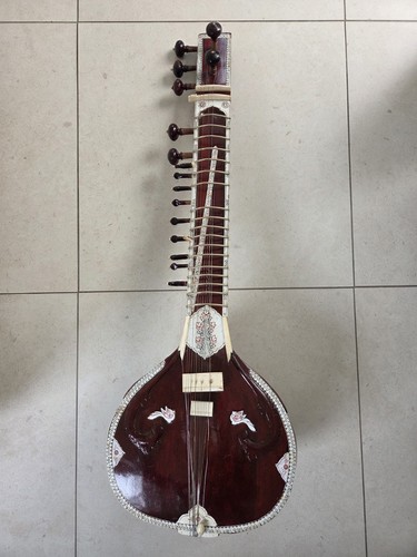 Vintage indian sitar - indian, 37"