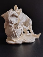 Giuseppe Armani Signed Kitten With Ball Of Wool Bisque Porcelain Figurine VGC