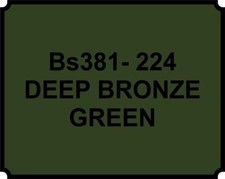 Cellulose Car Body Classic Vintage Paint BS381-224 DEEP BRONZE GREEN Gloss
