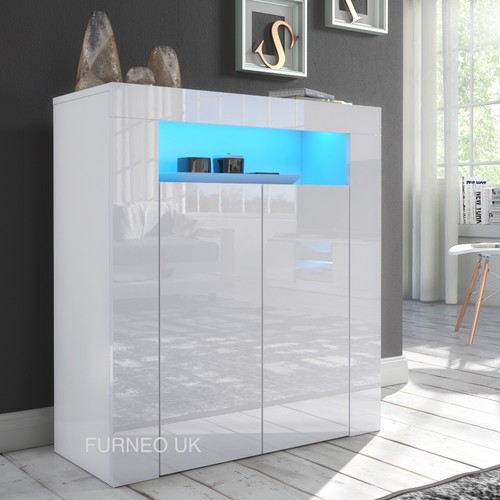 White sideboard cabinet modern - sideboard,
