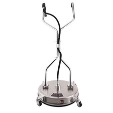 18 inch Pressure Washer Surface Cleaner Steel 4 Casters Hot Cold Water