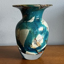 Vintage Mdina Glass Vase Sea