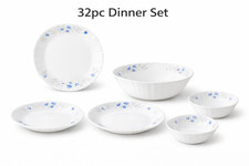 32 Piece Royal Blue Dinner Set