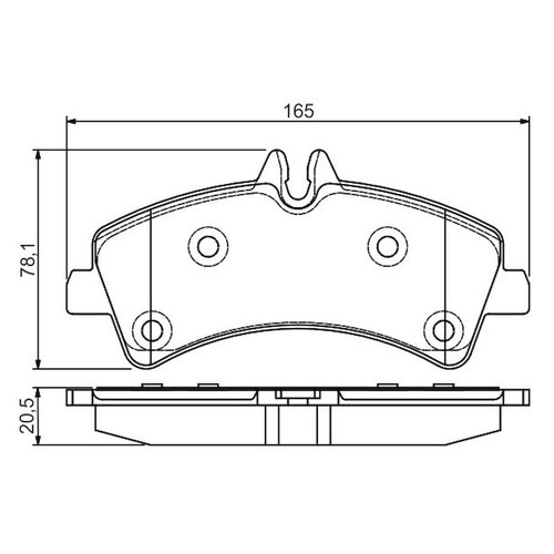 Brake pads set for mercedes - brake,