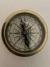 Antique Brass Compass -
