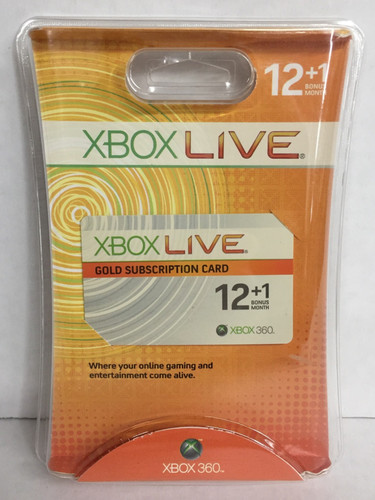 New sealed xbox live - sealed, gold