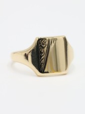 Vintage 9ct yellow solid gold - solid,